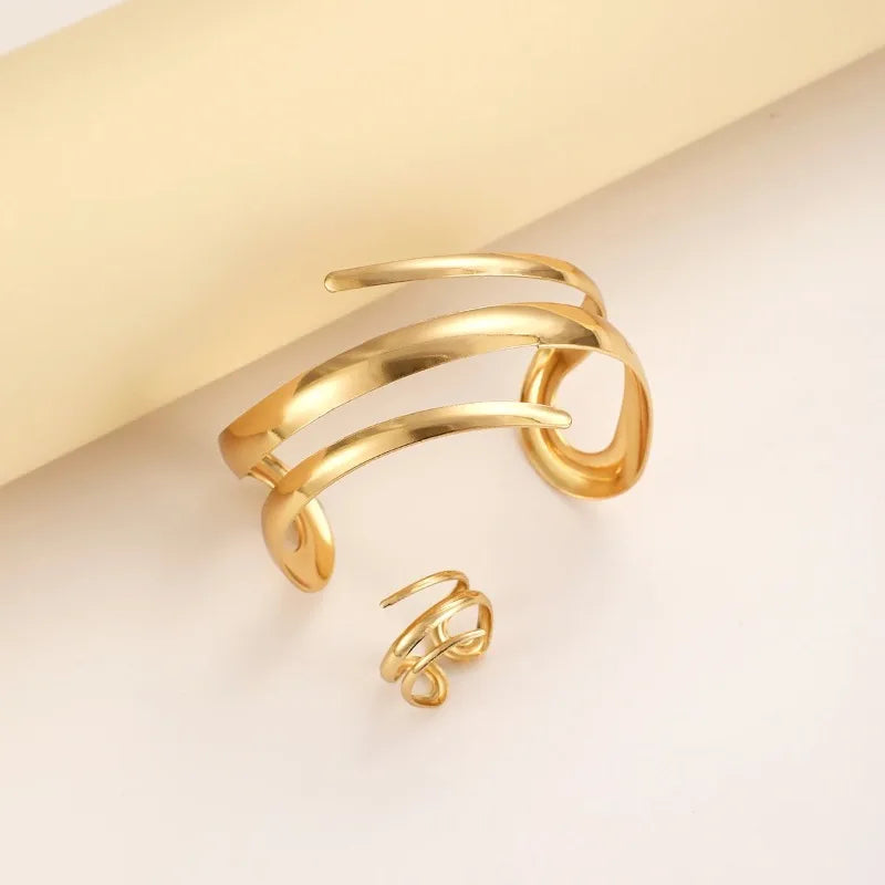 Snake Bracelet & Ring Jewelry Set