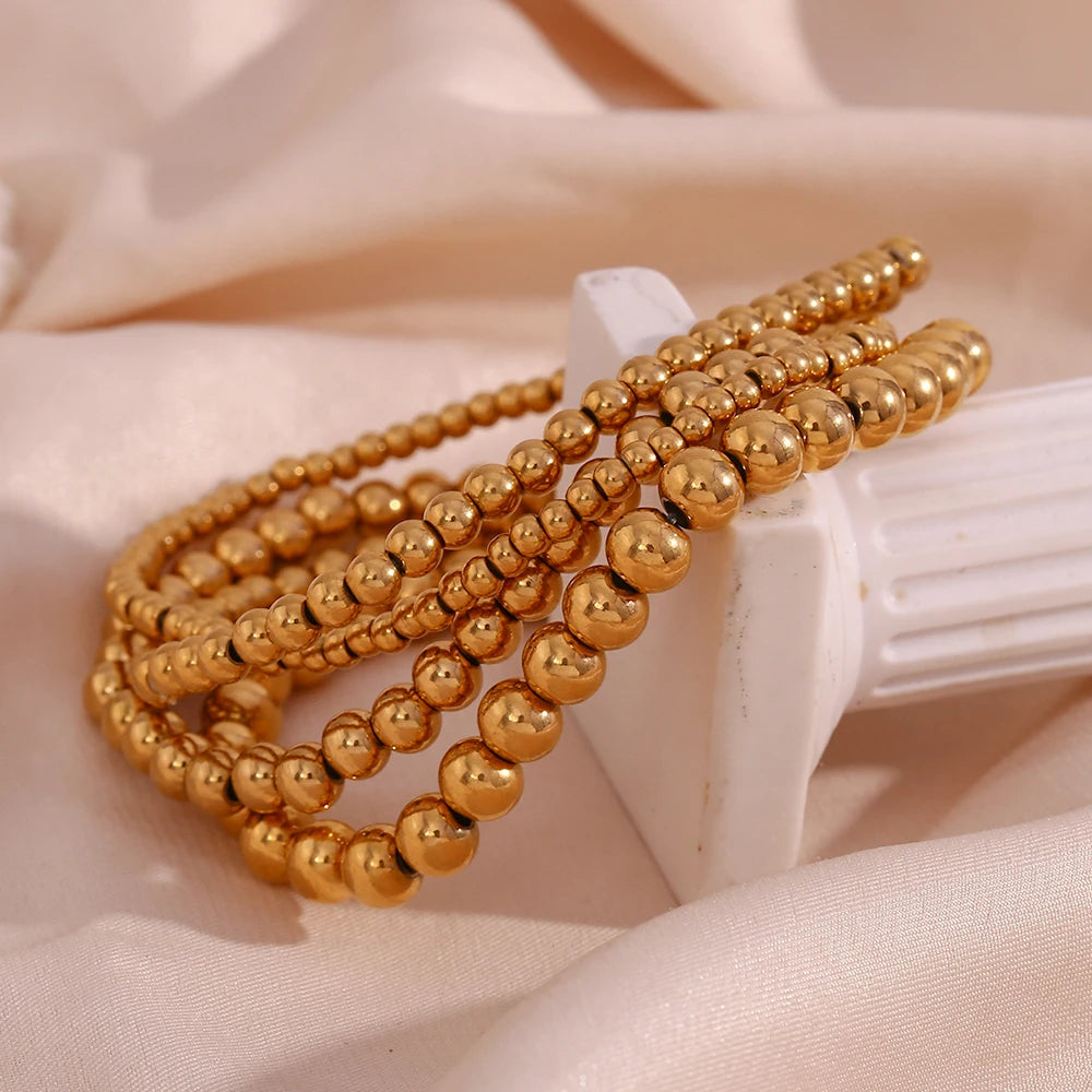Timeless Elegance Beaded Chain Bracelets
