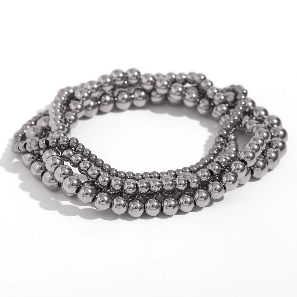 Timeless Elegance Beaded Chain Bracelets