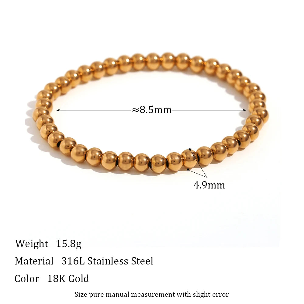 Timeless Elegance Beaded Chain Bracelets